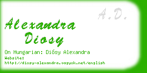 alexandra diosy business card