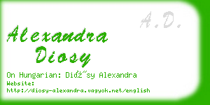 alexandra diosy business card